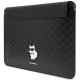 Karl Lagerfeld Saffiano Monogram Choupette 14\" Laptop Sleeve, Black