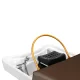 Hairdressing Wash Unit with Bed Head Spa Gabbiano Bali Brown