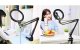 Puluz Desktop Live Stream Light Ring Flash Vlogging Ring Arm Stand 20cm LED with Phone Holder