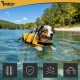 Purlov Dog Life Jacket, Size L, Yellow