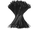 Cable Ties 2.5x100mm 100 Pack Heavy Duty Nylon Zip Ties for Cable Management, Black