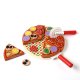 Wooden Pizza Play Set with Velcro and Accessories, 20 cm