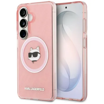 Karl Lagerfeld IML Repeated Choupette MagSafe Case for Samsung Galaxy S26 - Pink