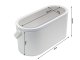 Make-up Case Organaizer with LED Mirror, White