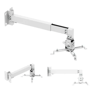 Maclean MC-205 W Wall Projector Mount up to 20kg, White