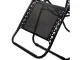 Folding Garden Lounger 2-in-1 Zero Gravity, Black