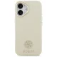 Guess iPhone 17 Case Grained Strass Logo MagSafe, Beige