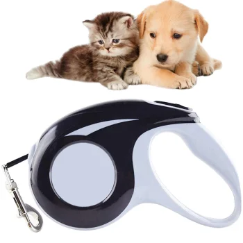 Retractable Dog Leash, Tape, 5m, up to 15kg