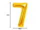 Foil Number 7 Balloon for Birthdays and Parties 66cm, Gold