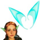 Glow in the Dark Elf Ears for Cosplay and Halloween, Green-Blue