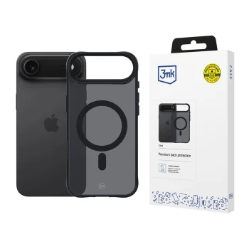 3Mk Protection iPhone 17 Air Case Smoke MagCase, Black Semi-Transparent