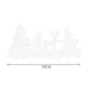 Ruhhy Christmas Window Stickers, 34 cm