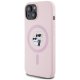 Karl Lagerfeld Silicone Karl&Choupette MagSafe vāciņš iPhone 15, Rozā
