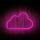 Cloud Neon Sign Neolia NNE25 for Wall Decor, Pink