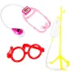 Kids Doctor Play Set in Case KX2947 35 Pieces White/Pink