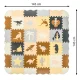 Kids Foam Floor Multicolor Puzzle Mat Dinosaurs - 36 pcs, 30x30cm