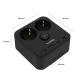 Huslog HUS1055 Power Strip with Phone Holder, 2x AC, 4x USB, 1.4m Cable, Black