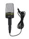 Universal computer microphone with stand, 3.5mm AUX, black