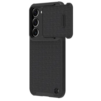 Nillkin Textured S Case for Samsung Galaxy S23+ Armored Cover with Camera Slider, Black