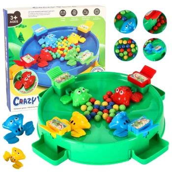Hungry Frogs Skill Game 4 Players 3+ XXL Green