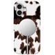 Tech-Protect Lamano MagSafe Case for iPhone 17, Brown and White