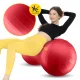 Gimnastikos kamuolys 4FIZJO Peanut Air Ball 45 x 90 cm su pompa, raudonas