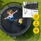 4FIZJO PRO Garden Trampoline 366 cm 12FT with Net and Ladder, Black