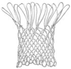 Basketbola groza tīkls ar 12 āķiem, balts