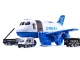Transport Cargo Aircraft Airplane Police Car Play Set