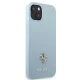 Guess Saffiano 4G Small Metal Logo Case for iPhone 13 - Blue