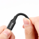 Baseus Yiven USB to Apple iPhone Lightning Cafule Data Charging Cable, 1.5A, 3m, Black