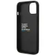 BMW iPhone 14 Plus Case Leather Stamp Tricolor, Black