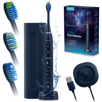 Berdsen Galaxy Sonic Electric Toothbrush, Navy Blue