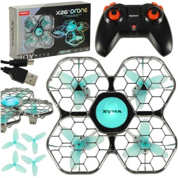 RC drons Syma X26PRO 2.4GHz Wi-Fi, melns
