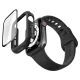 Spigen Thin Fit 360 Case for Apple Watch 44mm with Tempered Glass, Black