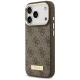 Guess 4G Logo Plate MagSafe Case for iPhone 17 Pro, Brown