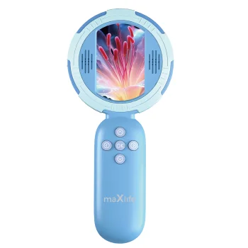 Maxlife MXDM-100 Digital Microscope with 2.0" IPS Screen, Blue