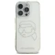 Karl Lagerfeld iPhone 16 Pro Max Case IML Rhinestones Karl Head, Transparent