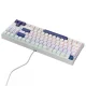 Machenike K500B-B87 Wired Mechanical Gaming Keyboard, Red Switch, White