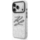 Karl Lagerfeld IML Glitter KL Diamond Logo Phone Case Cover iPhone 17 Pro Max - silver