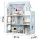 Trīsstāvu koka leļļu māja Ricokids RK-878 | Wooden Dollhouse