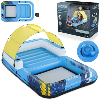 Bestway Summer Oasis 43645 4-Person Floating Island with Canopy