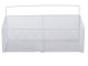 Hanging Metal Basket / Organizer, White