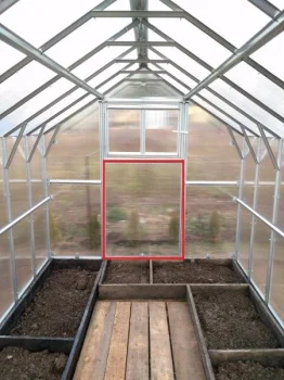 Additional Door for Greenhouse Klasika Bernard 960x1230 mm, without Coating