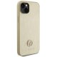 Guess iPhone 15 Case 4G Metal Logo Strass, Gold