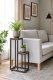 Подставка для цветов лофт ModernHome ME-ATS13 стеллаж на 2 полки