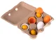 Toy wooden eggs for kids, 6 pcs