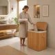 Modernhome Bamboo Laundry Basket, 150L, 3 Compartments