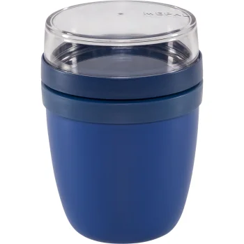Mepal Lunchpot Ellipse mini Food Container, 300+120 ml, Vivid Blue