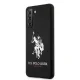 Samsung Galaxy S21 (SM-G991) US Polo Silicone Logo Case Cover (USHCS21SSLHRBK), Black